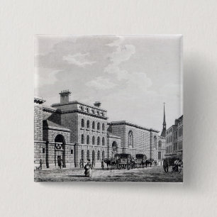 Newgate prison, 1799 15 cm square badge