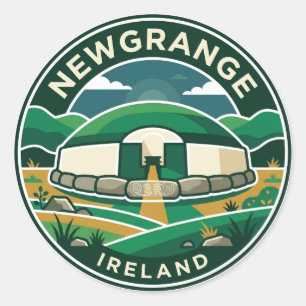 Newgrange Ireland Classic Round Sticker
