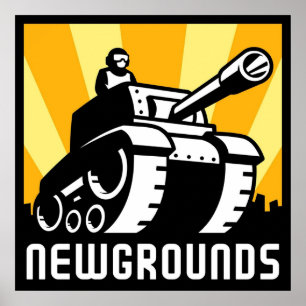 Newgrounds Logo Artwork Poster