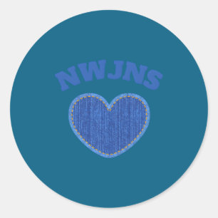 Newjeans Kp New Jeans Kp Newjeans K P New Je _1  Classic Round Sticker