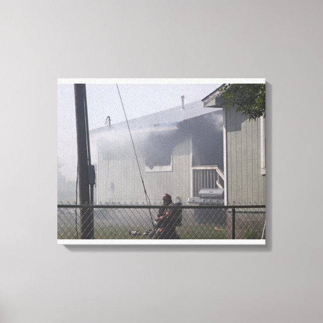 Newkirk Firefighter Canvas Print (Front)