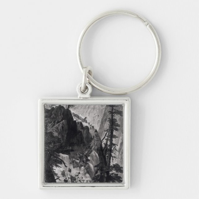 Newly Discovered Mines in the Rocky Mountains Key Ring (Front)