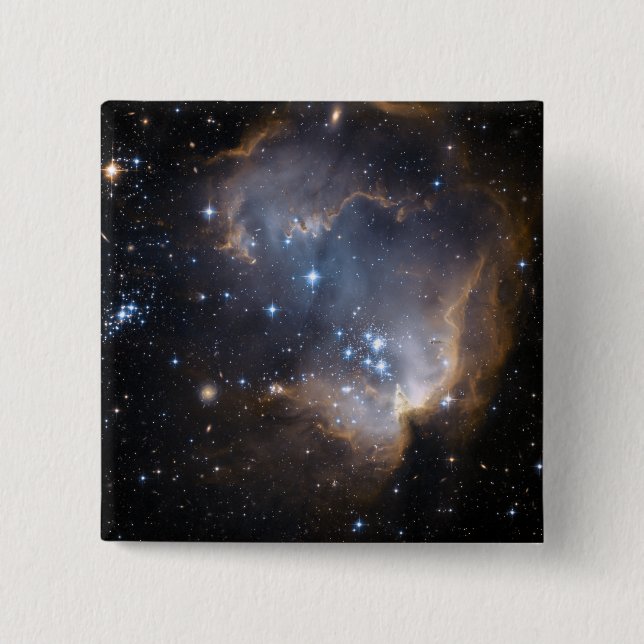 Newly formed stars 15 cm square badge (Front)