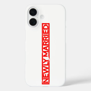 Newly Married Stamp iPhone 16 Case