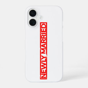 Newly Married Stamp iPhone 16 Case