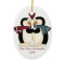 Newly Wed Penguins Ornament