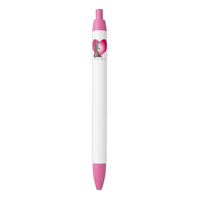 Newly wedded couple black ink pen (Front Vertical)