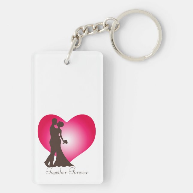 Newly wedded couple key ring (Back)