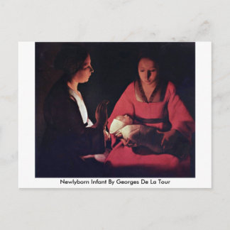 Newlyborn Infant By Georges De La Tour Postcard