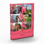 Newlywed Anniversary Couple Photo Collage Pink<br><div class="desc">Newlywed Anniversary Couple Photo Collage Pink</div>