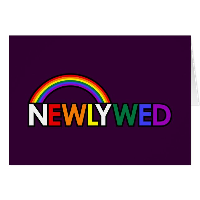 NEWLYWED Card (Front Horizontal)