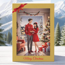 Newlywed Christmas card