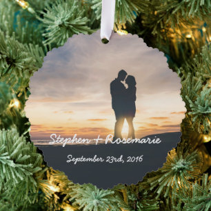 Newlywed Christmas Tree Decoration Card