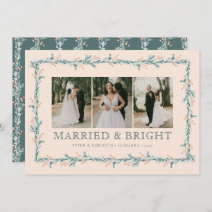 Newlywed First Christmas Multiphoto Holiday Card