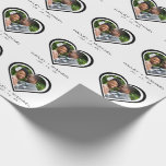 Newlywed Heart Photo Picture Wedding Wrapping Paper<br><div class="desc">Elegant wedding present wrapping paper for newlywed couples.  Personalise it by adding a newlywed couple photo,  each spouses name and your wedding anniversary date.  Great his and hers bridal shower gift wrapping paper.</div>