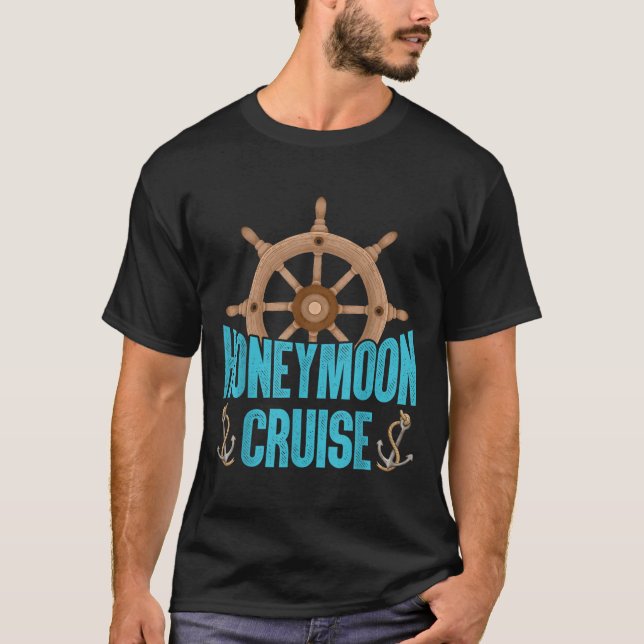 Newlywed Loving Couple Matching Honeymoon Cruise  T-Shirt (Front)