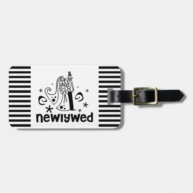 Newlywed Luggage Tag (Front Horizontal)