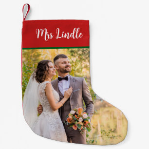 Newlywed Matching Mr And Mrs Small Christmas Stocking