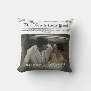 Newlywed Merry and Married Cushion