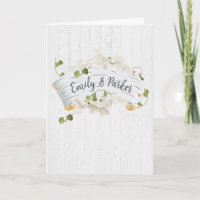 Newlywed Names On Birch Scroll With Ivy