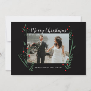 "Newlywed Noel" Personalised Christmas Card from M