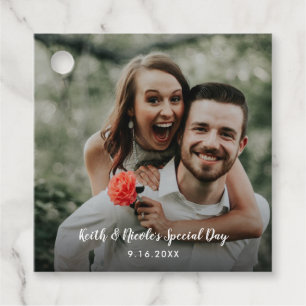 Newlywed Photo Wedding Special Day Favour Tags