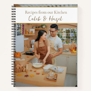 Newlywed Recipe Book-Personalised Couple Keepsake Notebook