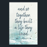 newlywed Saying Grunge Poster<br><div class="desc">Beautiful saying of your life together. Makes a great wedding gift,  anniversary or other occasions. Email me @ JMR_Designs@yahoo.com if you need assistance or have any special requests.</div>