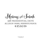 Newlywed Self-Inking Return Address Stamp