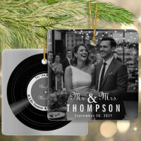 Newlywed Vinyl Record Album Cover Mr & Mrs Photo