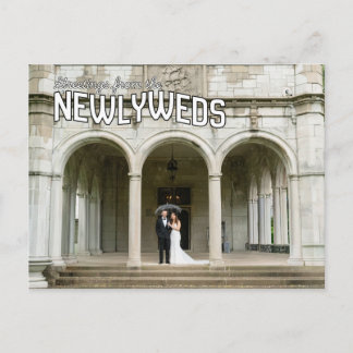 Newlywed Wedding Thank You Post Card
