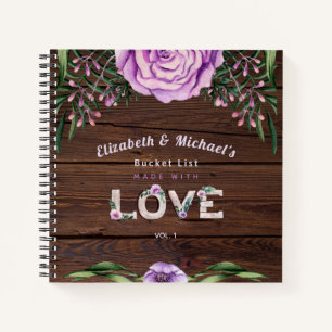 Newlyweds BUCKET LIST Custom Notebook