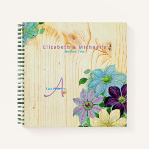 Newlyweds BUCKET LIST Custom Notebook
