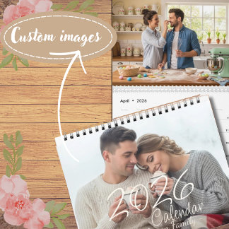 Newlyweds Family Calendar 2026 – Romantic Couples