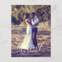 Newlyweds First Christmas Full Bleed Photo