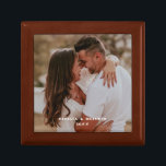 Newlyweds Photo Wooden Jewellery Keepsake Box<br><div class="desc">Customise this gift box with photo and names.  Makes a great gift idea for the newlyweds,  just married,  anniversary,  and more.</div>