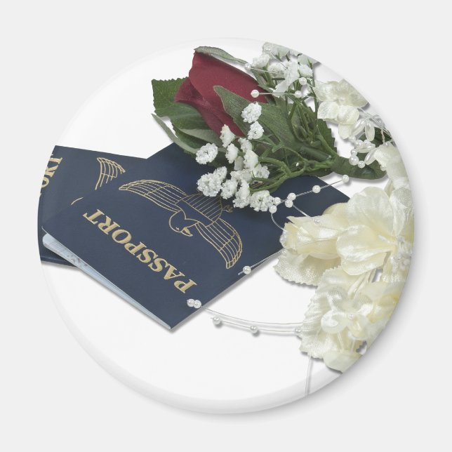 NewlywedsTraveling101610 Magnet (Front)