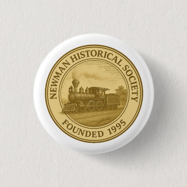 Newman Historical Society Anniversary Button (Front)