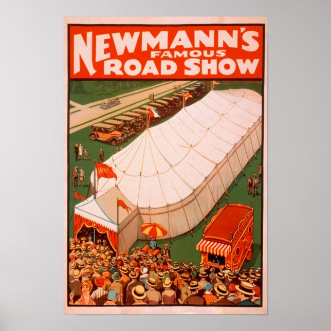 Newmann's Famous Magic Road Tent Show Poster (Front)