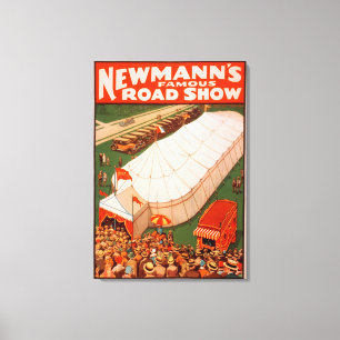 Newmann's Famous Magic Road Tent Show Poster Canvas Print