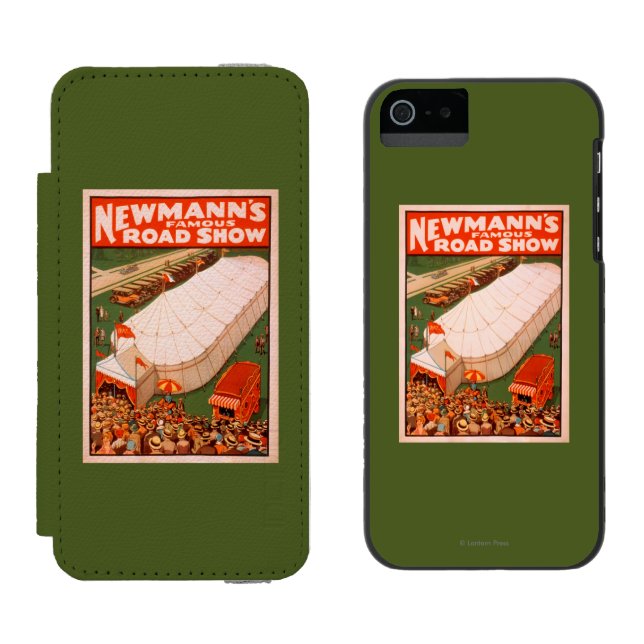 Newmann's Famous Magic Road Tent Show Poster Incipio iPhone Wallet Case (Side by Side)