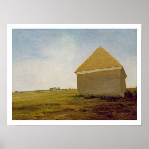 Newmarket Heath, with a Rubbing-Down House, c.1765 Poster
