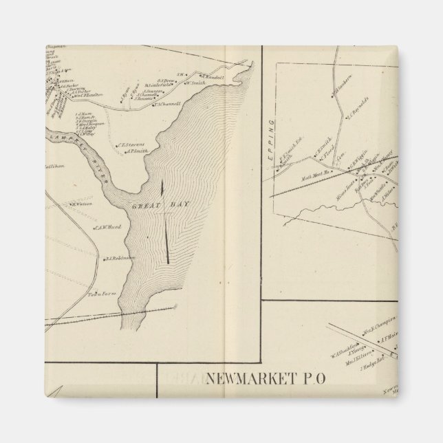 Newmarket, Rockingham Co Magnet (Front)