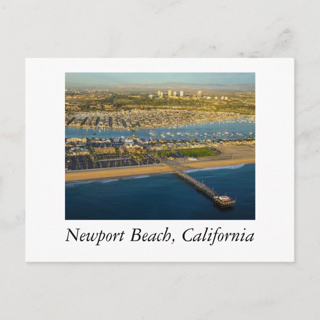 Newport Beach Aerial Postcard (Front)