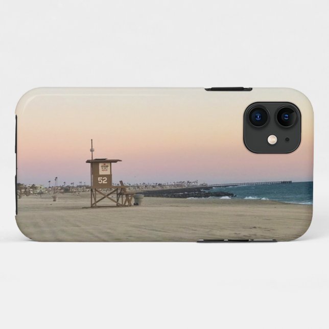 Newport Beach at Sunset, California Case-Mate iPhone Case (Back (Horizontal))