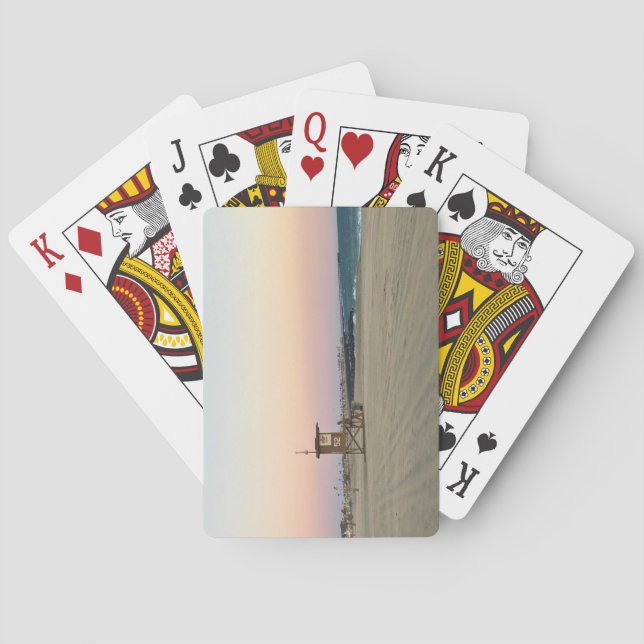 Newport Beach at Sunset, California Playing Cards (Back)