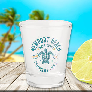 Newport Beach California Coastal Paradise Shot Glass