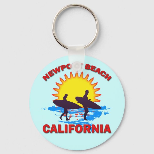 NEWPORT BEACH CALIFORNIA KEY RING (Front)