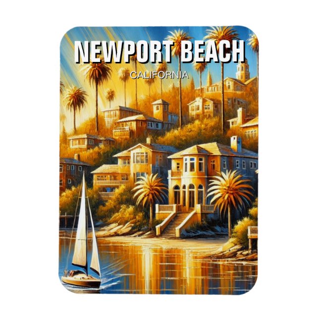 Newport Beach California Magnet (Vertical)