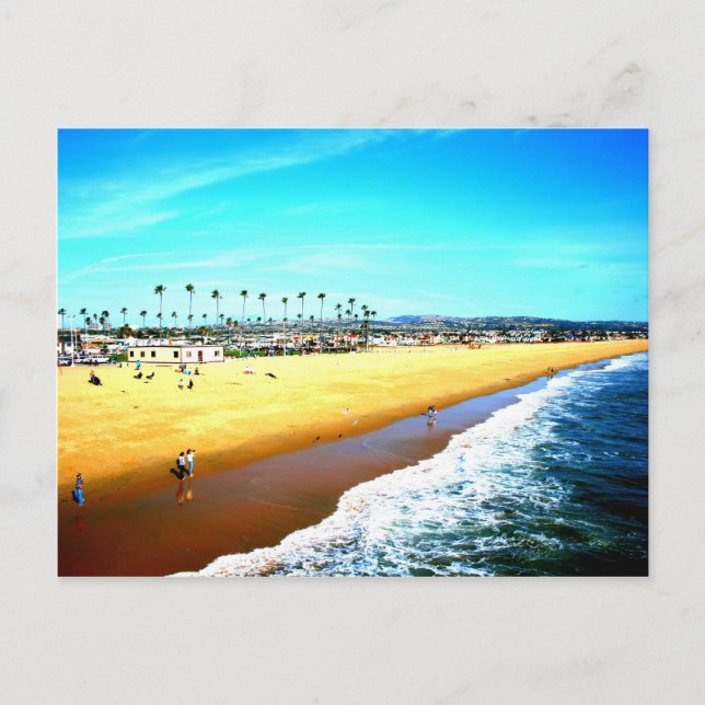 Newport Beach California ocean picture Postcard (Front)
